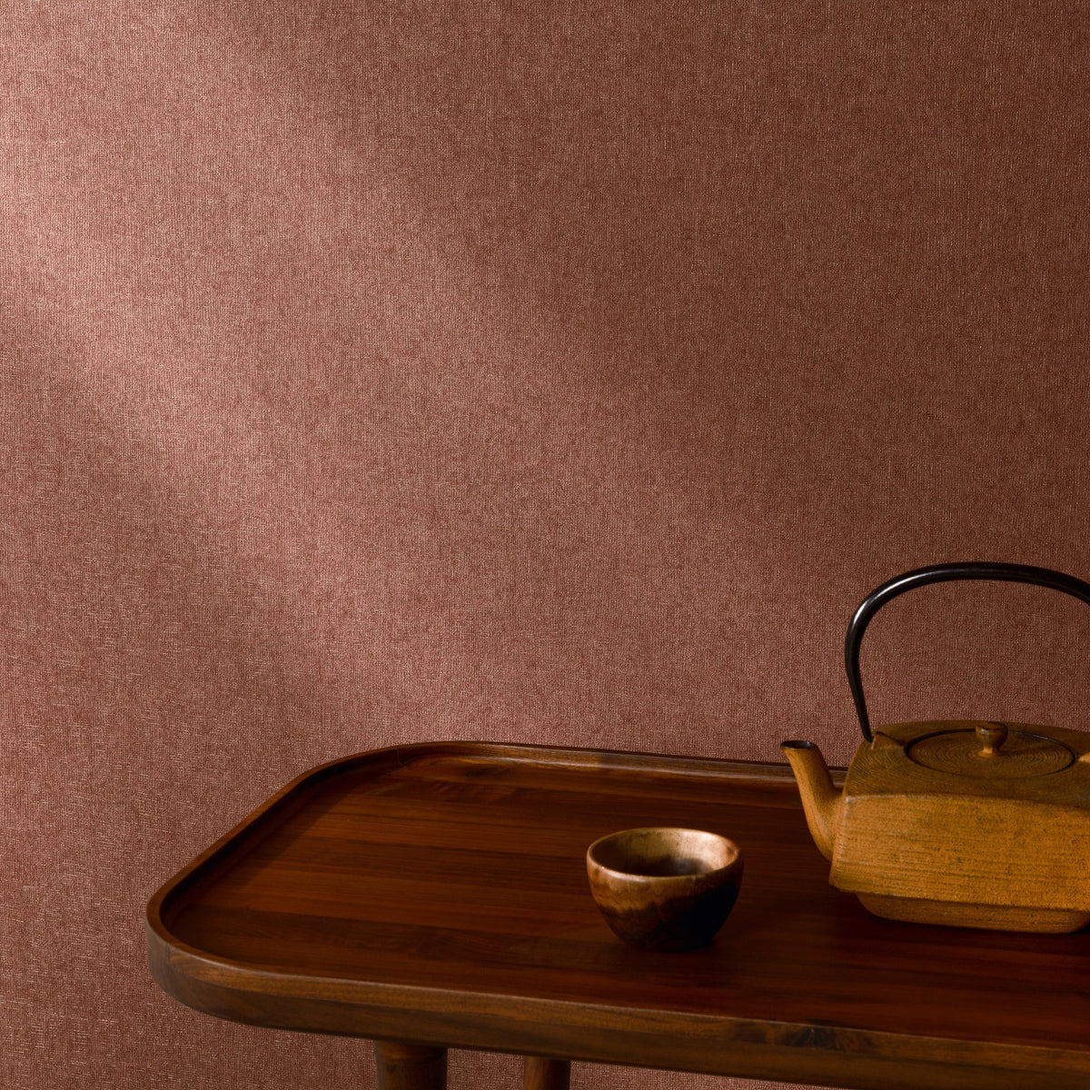 Galerie Surfaces Faux Unis Natural Red Wallpaper SF1221