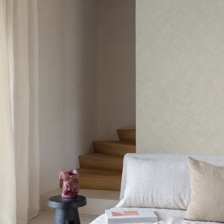 Galerie Surfaces Geometric All-over Cream Wallpaper SF3201