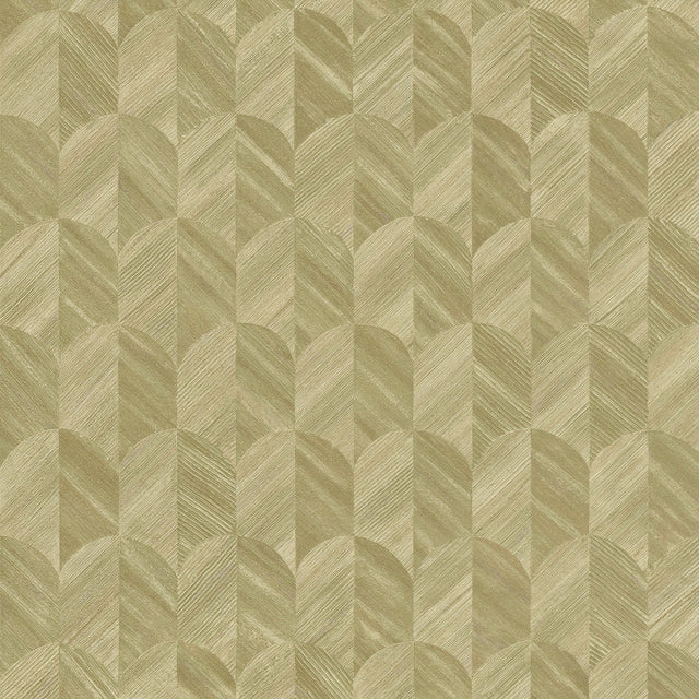 Galerie Surfaces Geometric All-over Green Wallpaper SF3205