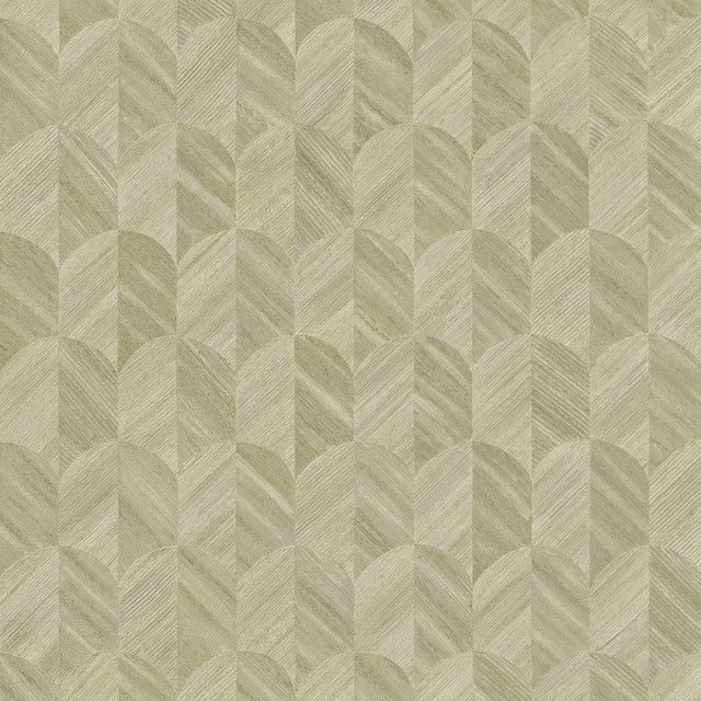 Galerie Surfaces Geometric All-over Green Wallpaper SF3208