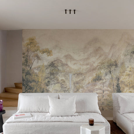 Galerie Surfaces Branched Leaves All-over Beige Mural SF6001