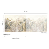 Galerie Surfaces Branched Leaves All-over Beige Mural SF6001