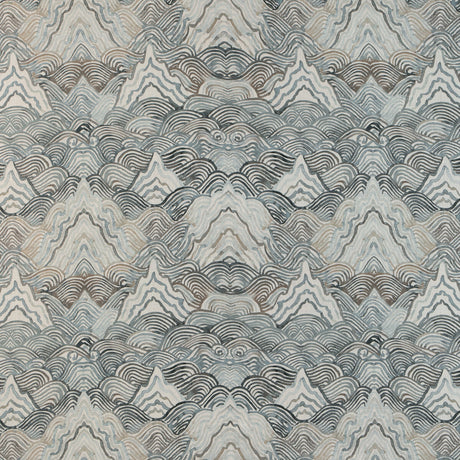 KRAVET COUTURE SHANGRI LA.811.0 SHANGRI LA NOIR Fabric - Eade's Wallpaper