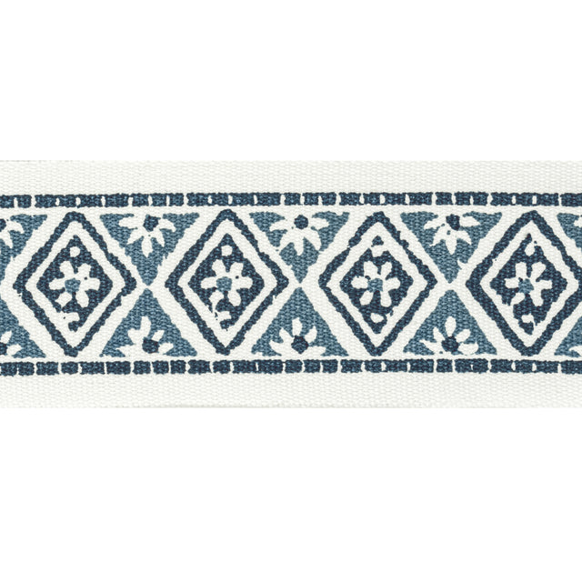 STOUT SHEN-2 SHENANDOAH TAPE 2 DENIM Fabric - Eades Wallpaper & Fabric
