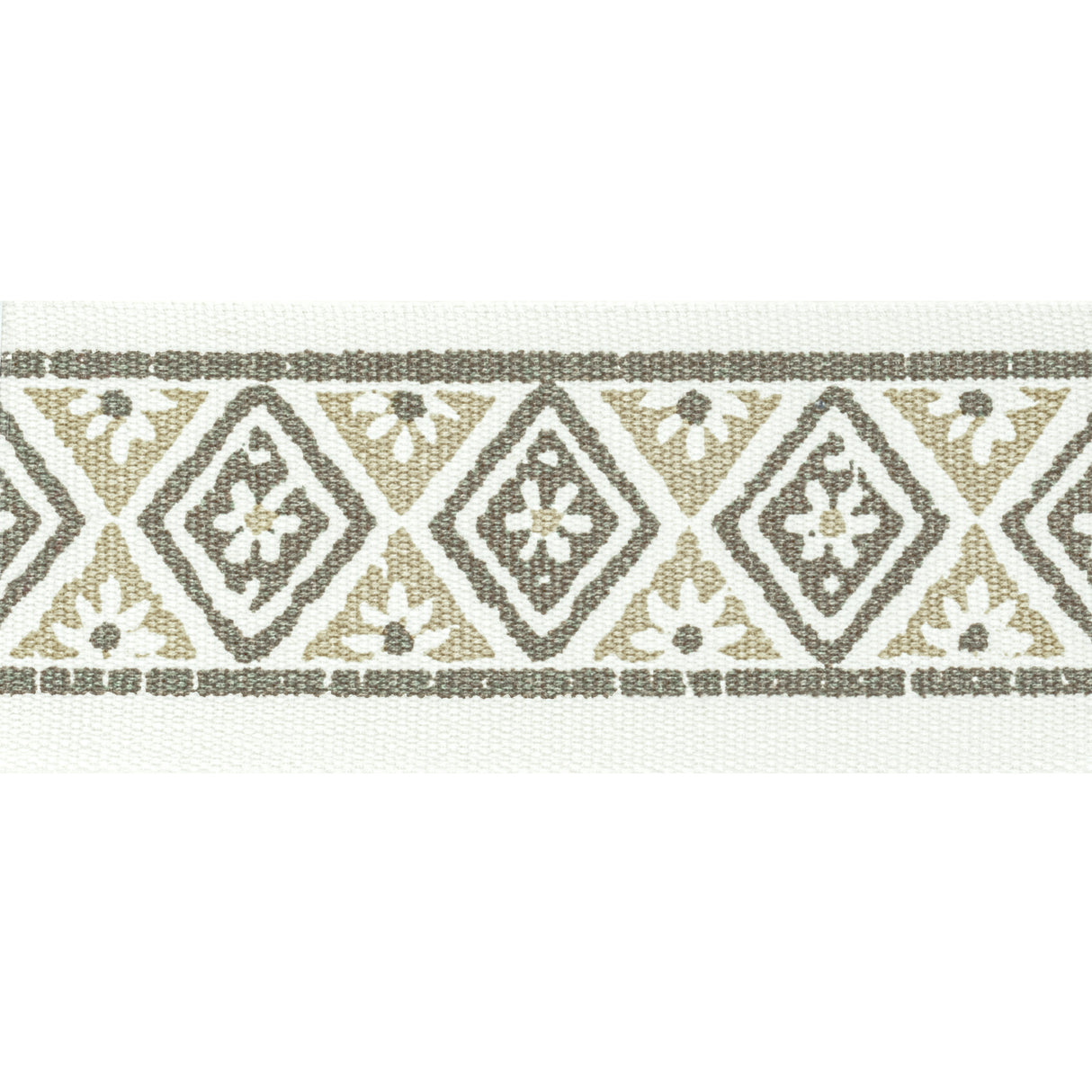 STOUT SHEN-7 SHENANDOAH TAPE 7 TRUFFLE Fabric - Eades Wallpaper & Fabric