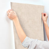 York SI7140 Alma Plaster Faux Weave Wallpaper - Eade's Wallpaper