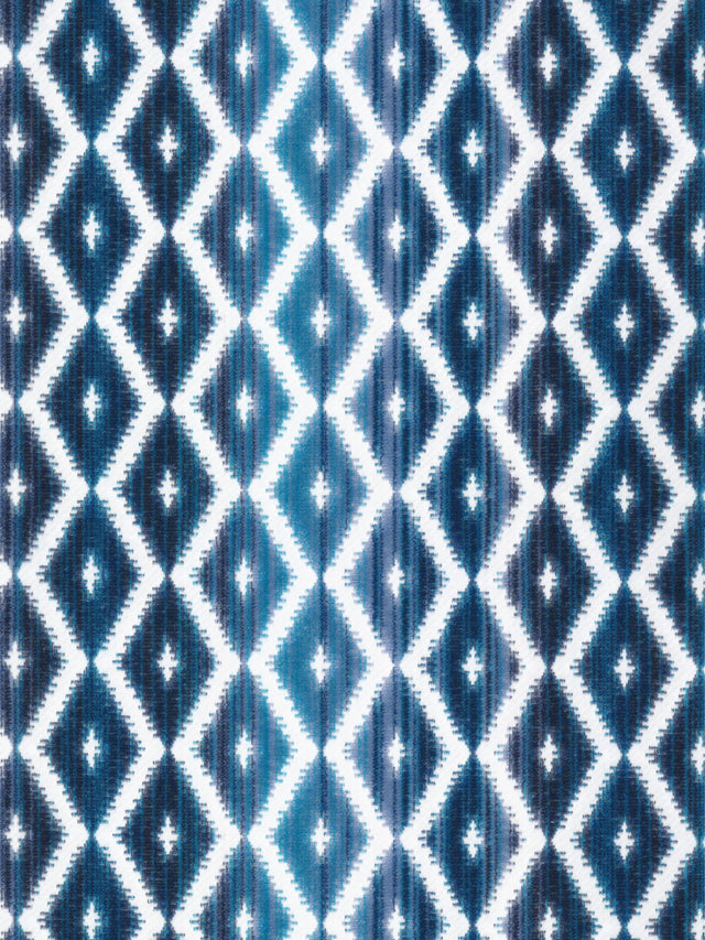 Scalamandre SI 00041316 BLUE MARINE DIAMANTINA Fabric - Eade's Wallpaper