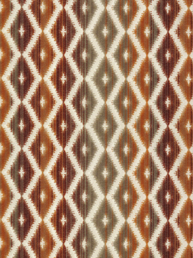 Scalamandre SI 00071316 BRICK DIAMANTINA Fabric - Eade's Wallpaper