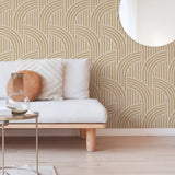 Scott Living SLS3513 Honey Gatsby Self Adhesive Wallpaper