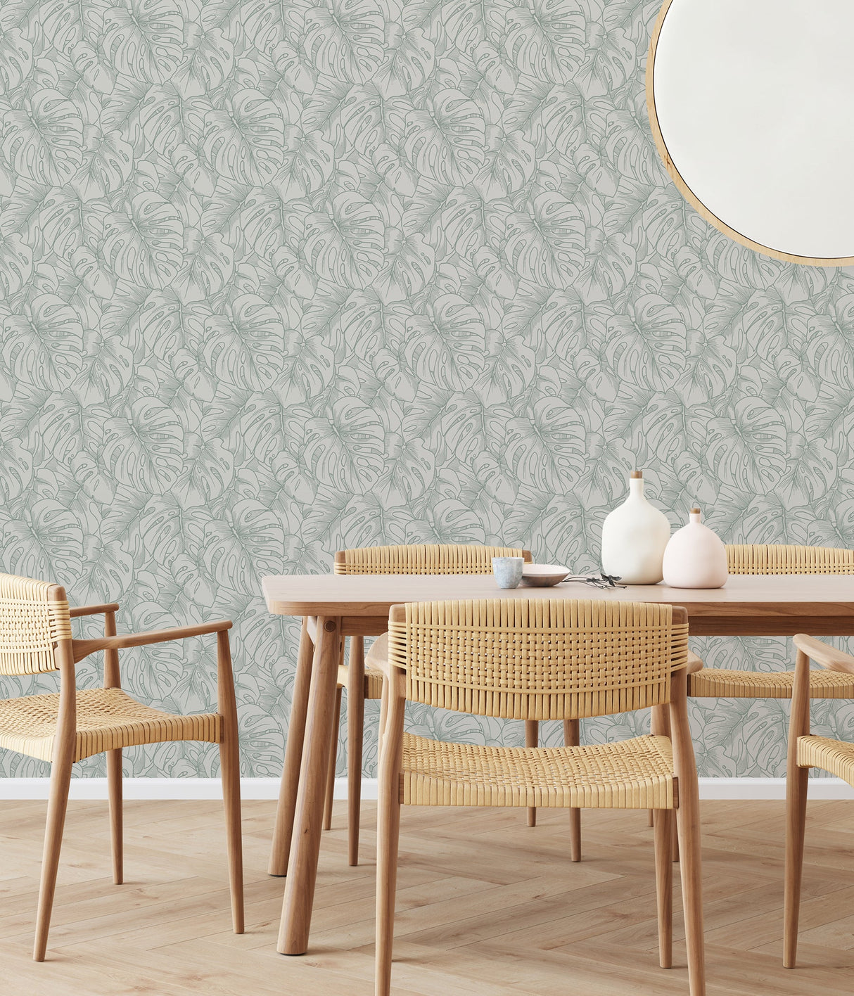 Scott Living SLS3976 White Borneo Peel & Stick Wallpaper