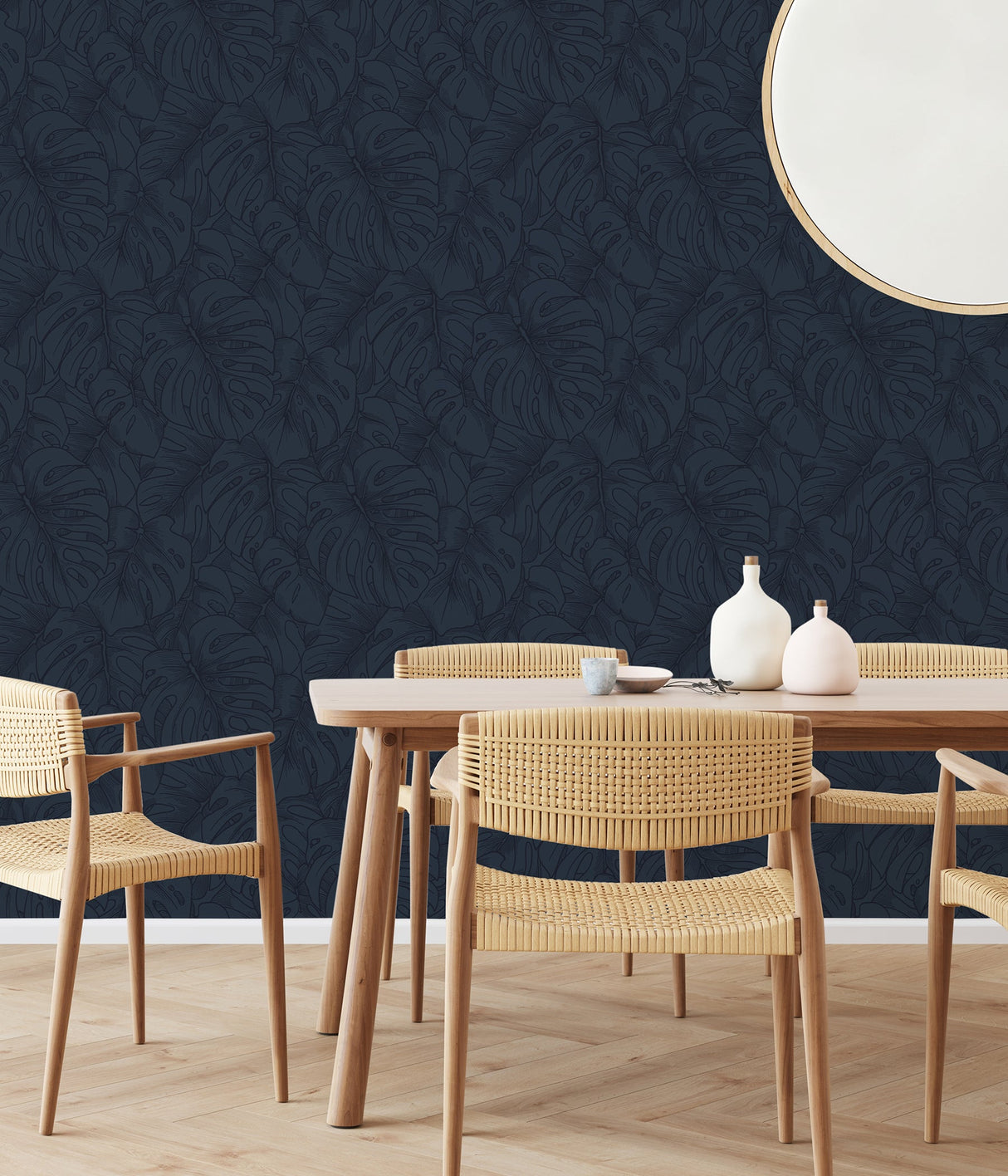 Scott Living SLS3978 Indigo Borneo Peel & Stick Wallpaper