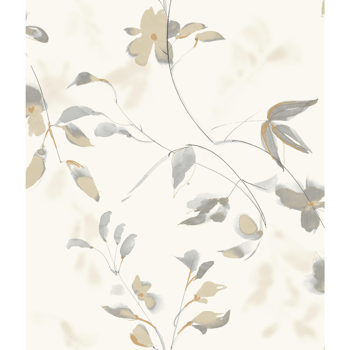 York SO2444 Linden Flower Tan Wallpaper