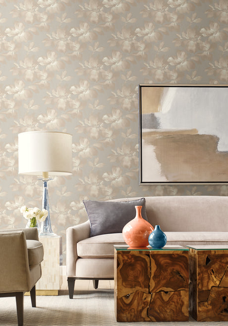 York SO2472 Midnight Blooms Grey Wallpaper