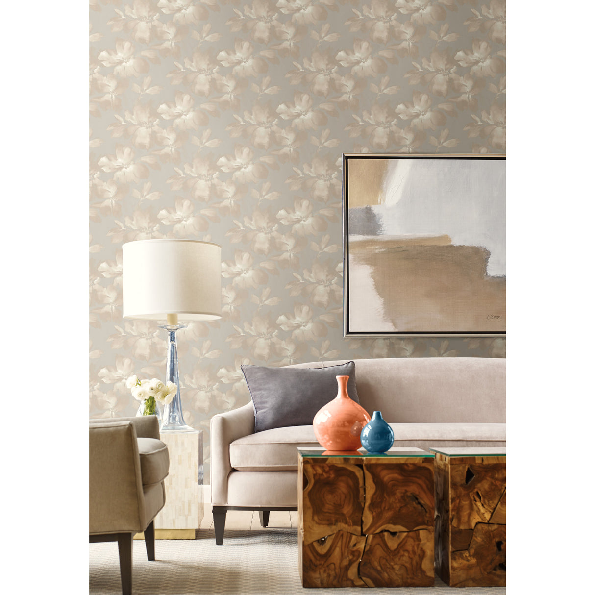 York SO2472 Midnight Blooms Grey Wallpaper