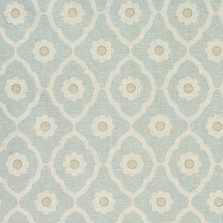 Schumacher Soundess Blue Fabric - Eade's Wallpaper