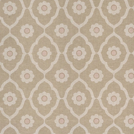 Schumacher Soundess Brown Fabric - Eade's Wallpaper