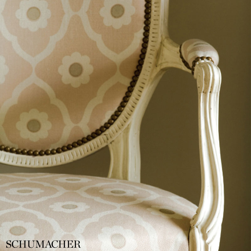 Schumacher Soundess Aqua Fabric - Eade's Wallpaper