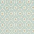 Schumacher Soundess Aqua Fabric - Eade's Wallpaper