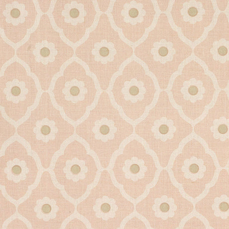 Schumacher Soundess Pink Fabric - Eade's Wallpaper
