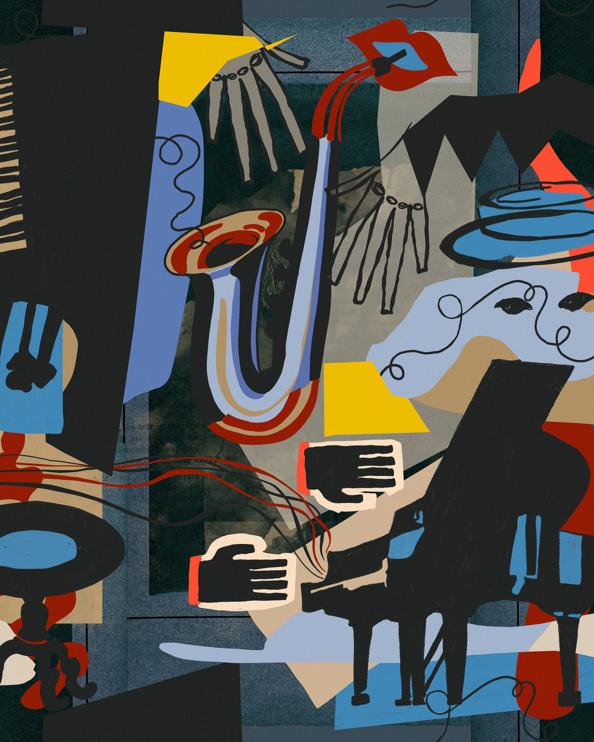 MindtheGap SO WHAT Anthracite - Wallpaper Collection 2025 - Jazz Live