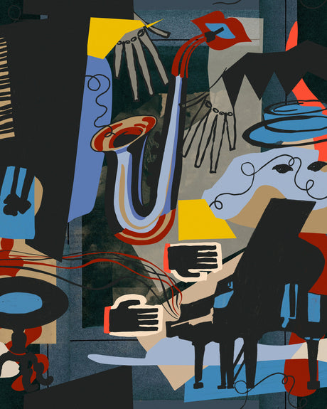 MindtheGap SO WHAT Anthracite - Wallpaper Collection 2025 - Jazz Live