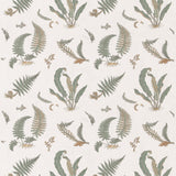 G P & J BAKER SP-BF10991.1.0 FERNS EMBROIDERY VERDIGRIS Fabric - Eade's Wallpaper