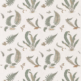 G P & J BAKER SP-BF10991.1.0 FERNS EMBROIDERY VERDIGRIS Fabric - Eade's Wallpaper