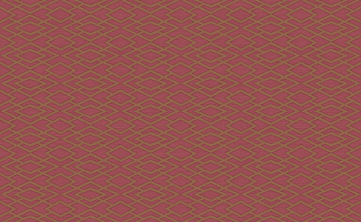 Sirpi SR22833 Divine Red Geometric Silk Wallpaper