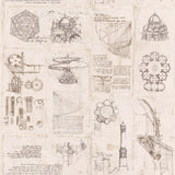 Sirpi SR23031 Schizzi Papiro Beige Sketch Wallpaper