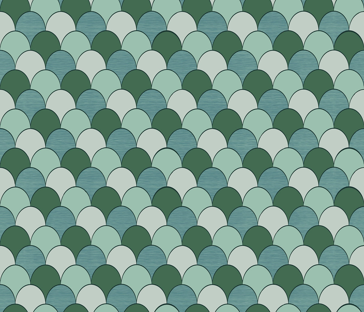 Sirpi SR23110 Edwards Green Geometric Wallpaper