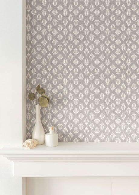 York SS2550 Leaflet White Wallpaper