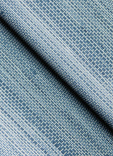 Society Social SSS4572 Mineral Blue Classic Faux Grasscloth Peel & Stick Wallpaper