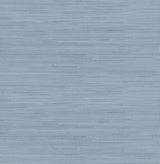 Society Social SSS4572 Mineral Blue Classic Faux Grasscloth Peel & Stick Wallpaper