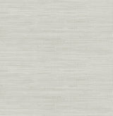 Society Social SSS4575 Grey Classic Faux Grasscloth Peel & Stick Wallpaper