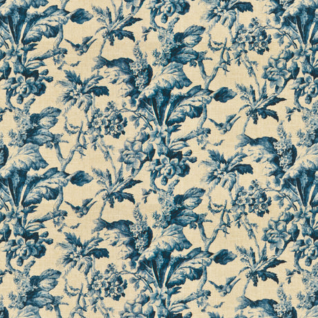 STOUT STOT-1 STOTESBURY 1 SAPPHIRE Fabric - Eades Wallpaper & Fabric