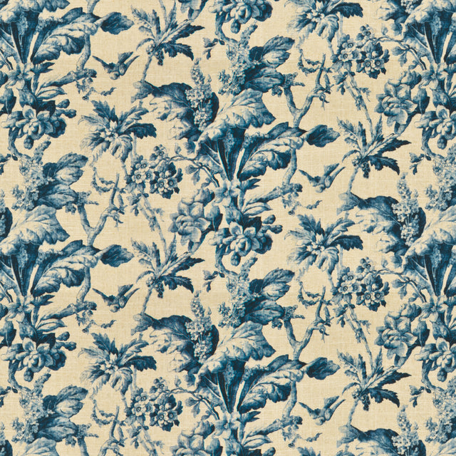STOUT STOT-1 STOTESBURY 1 SAPPHIRE Fabric - Eades Wallpaper & Fabric