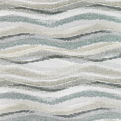 KRAVET COUTURE STRIATE.135.0 STRIATE JADE Fabric - Eade's Wallpaper