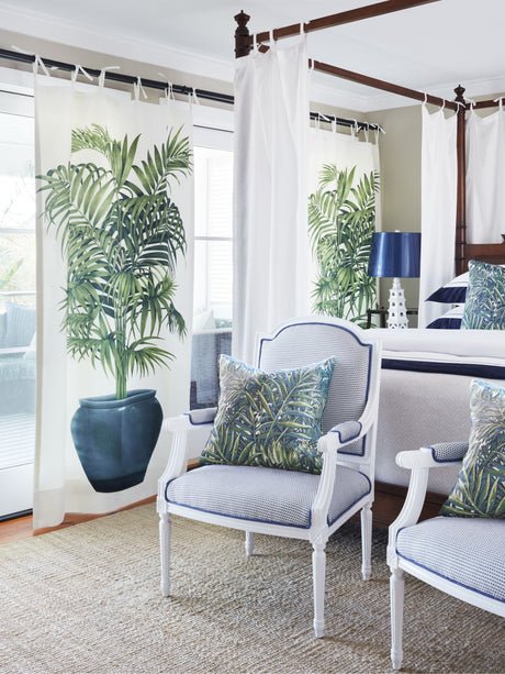 Scalamandre SU 00013616 WHITE PLAYA GRANDE Fabric - Eade's Wallpaper