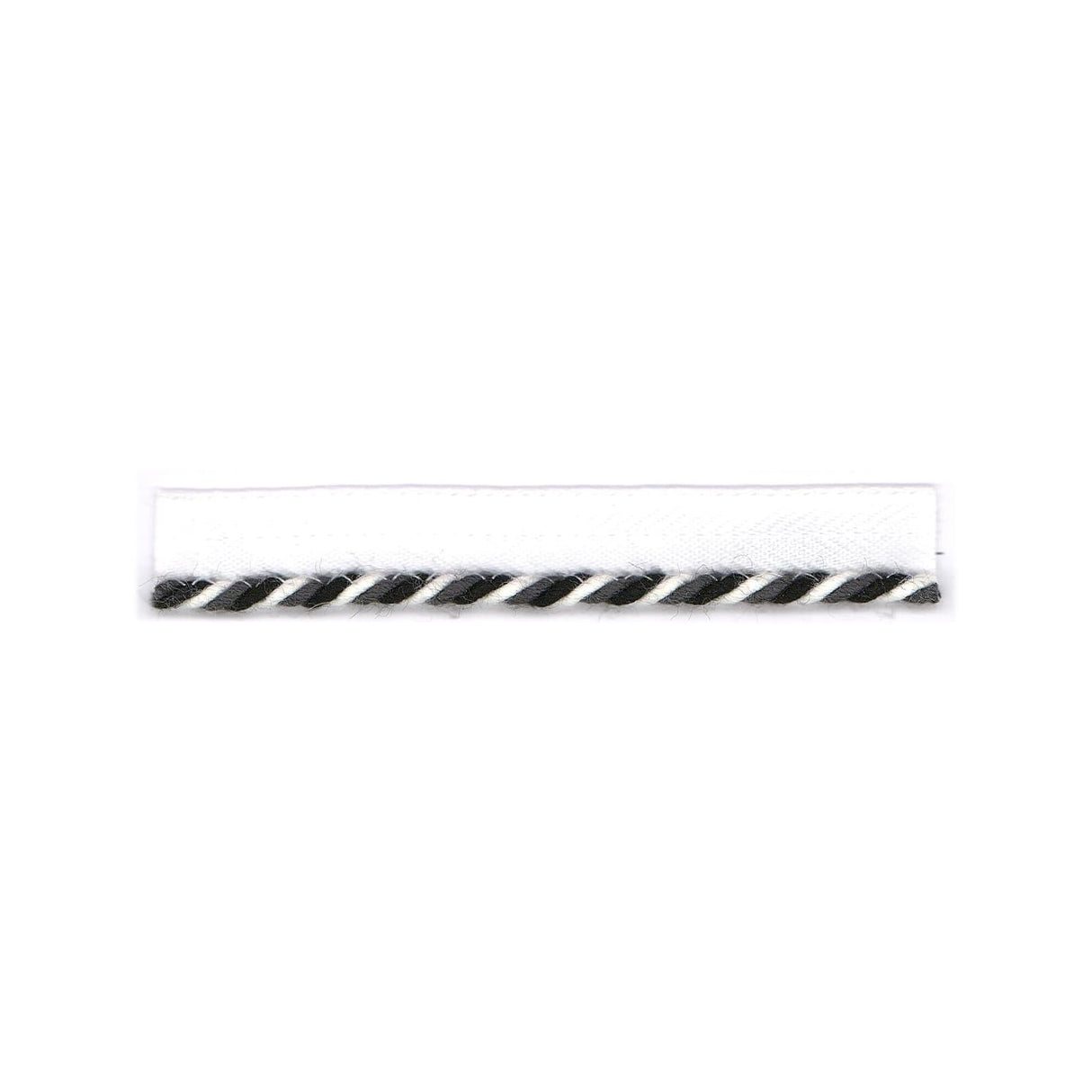 STOUT SWIR-1 SWIRL LIP CORD 1 DOMINO Fabric - Eades Wallpaper & Fabric