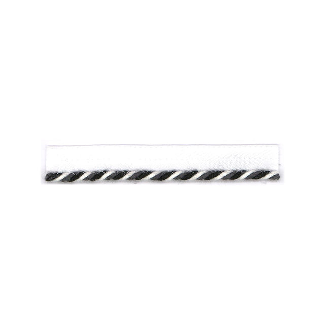 STOUT SWIR-1 SWIRL LIP CORD 1 DOMINO Fabric - Eades Wallpaper & Fabric