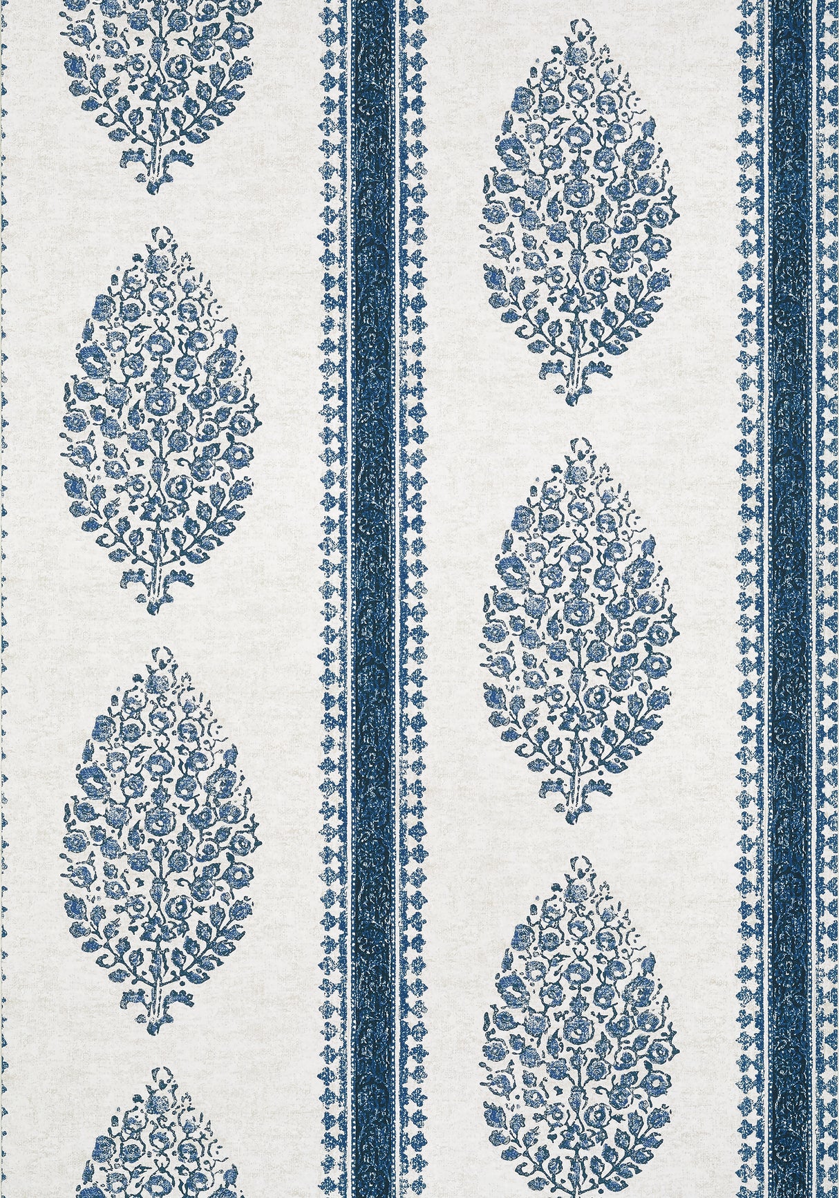 Thibaut T10239 CHAPPANA Blue and White Wallpaper