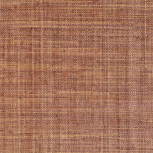 Thibaut MACKINAC T10305 in Terracotta Wallpaper - GRASSCLOTH