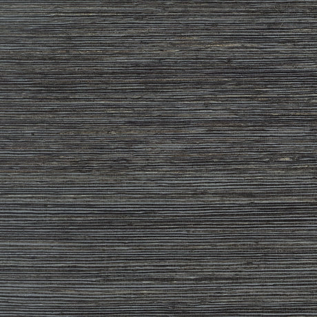 Thibaut MAROMA T10310 in Charcoal Wallpaper - GRASSCLOTH RES