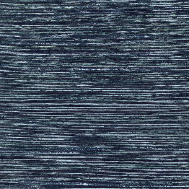 Thibaut MAROMA T10313 in Navy Wallpaper - GRASSCLOTH RESOURC