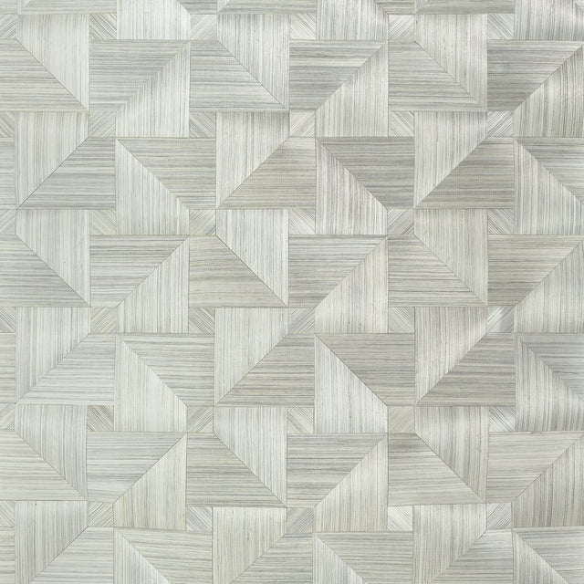 Thibaut BALI WEAVE T10344 in Grey Wallpaper - GRASSCLOTH RES