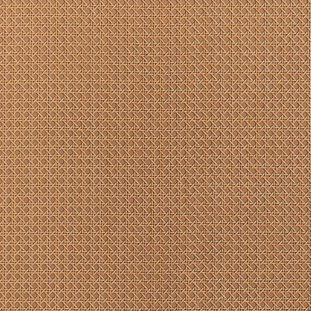 Thibaut PAPER RATTAN T10387 in Saddle Wallpaper - GRASSCLOTH