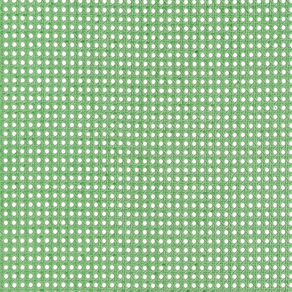 Thibaut PAPER RATTAN T10390 in Kelly Green Wallpaper - GRASS