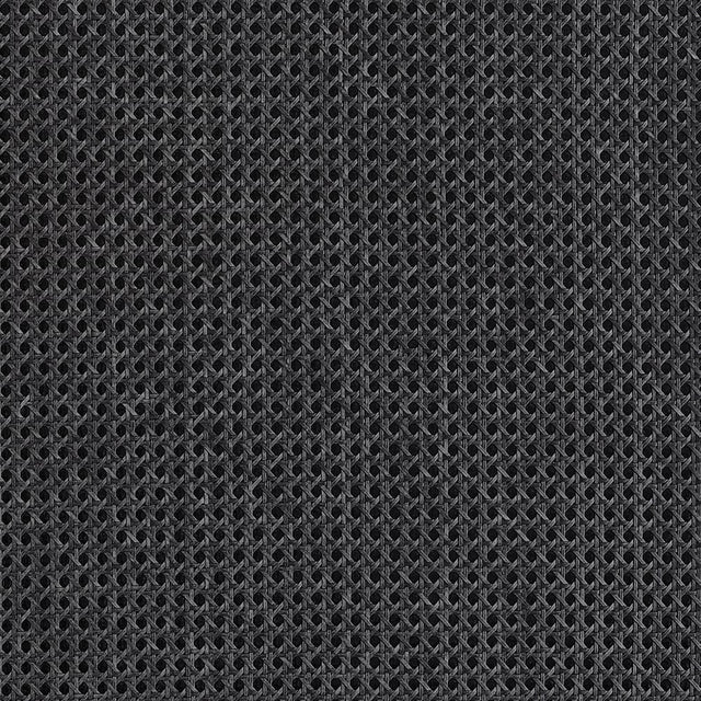 Thibaut PAPER RATTAN T10394 in Black Wallpaper - GRASSCLOTH 