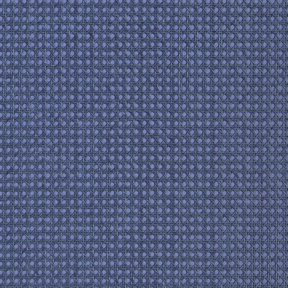 Thibaut PAPER RATTAN T10395 in Navy Wallpaper - GRASSCLOTH R