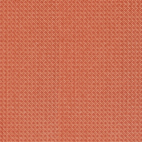 Thibaut PAPER RATTAN T10397 in Coral Wallpaper - GRASSCLOTH 